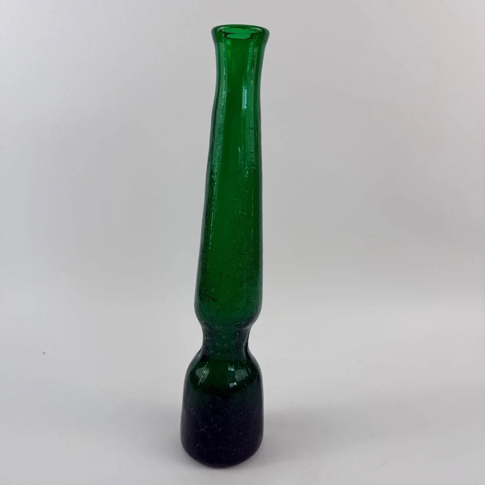 Indiana Handcraft/Greenwich Flintcraft Kingston Green Decanter 13.25
